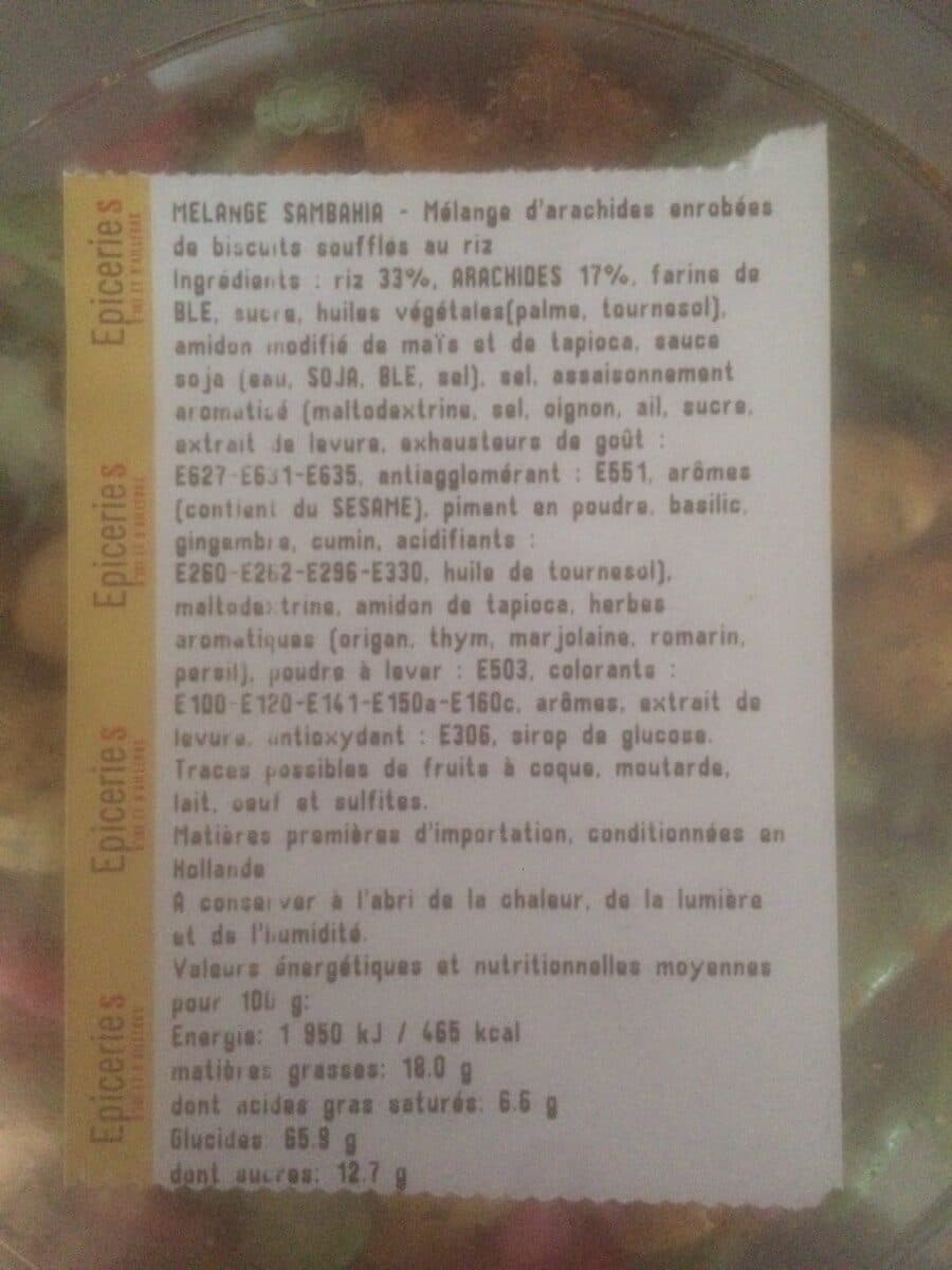 Open Food Facts Mélange Sambahia packshot