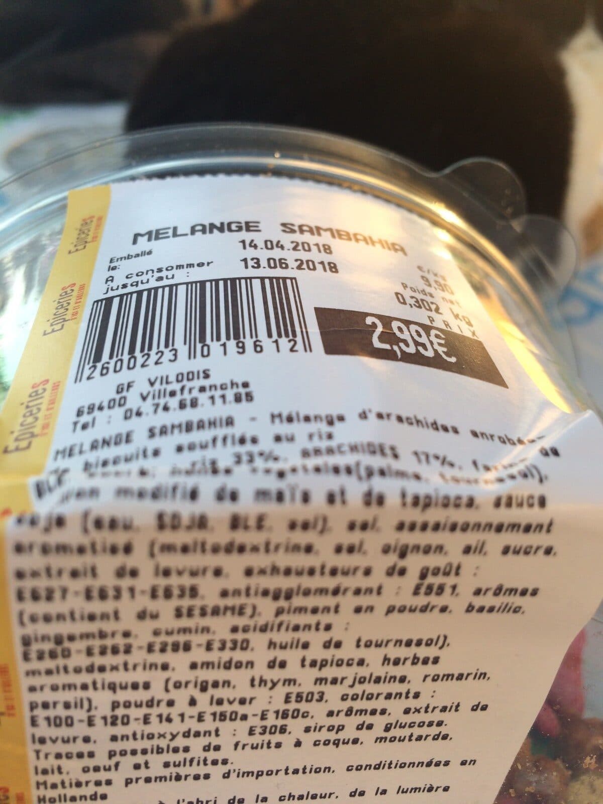 Open Food Facts Melange Sambahia packshot