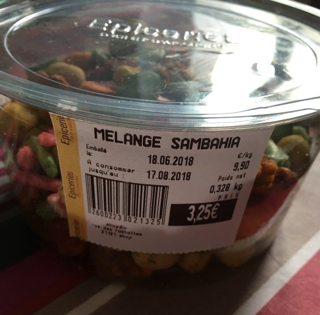 Open Food Facts Melange Sambahia packshot