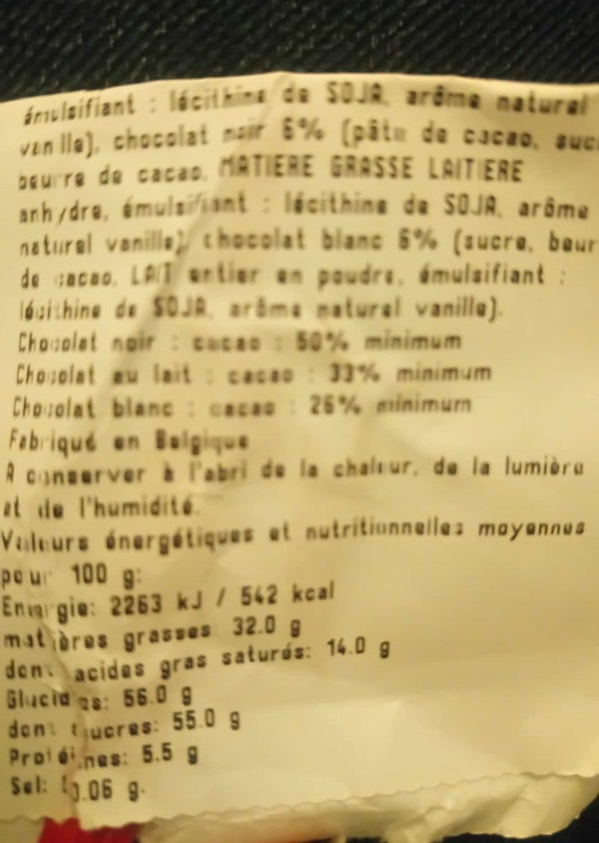 Open Food Facts Fruit de mer praline packshot