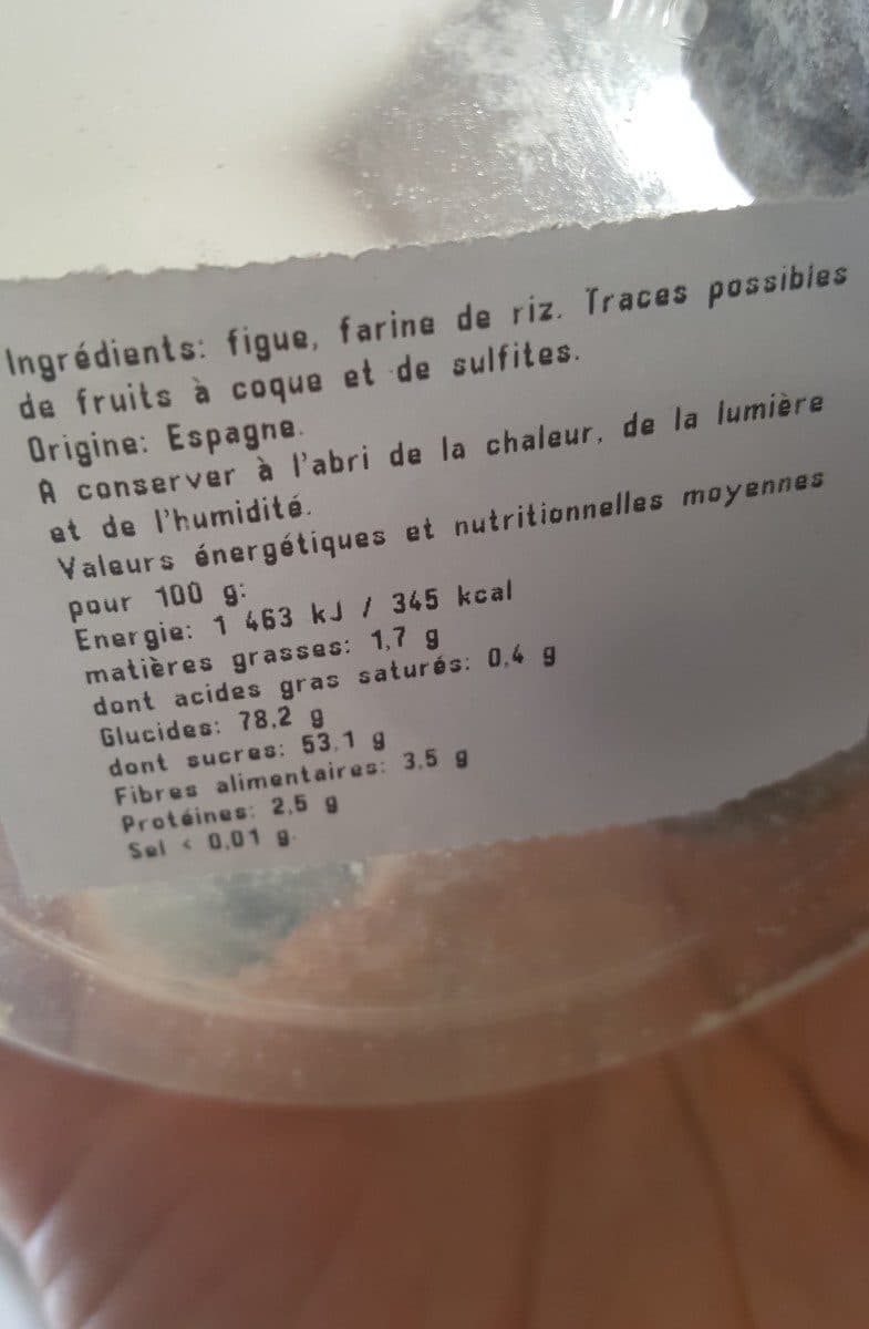 Open Food Facts figues sèchees variété CUELLO DAMA packshot