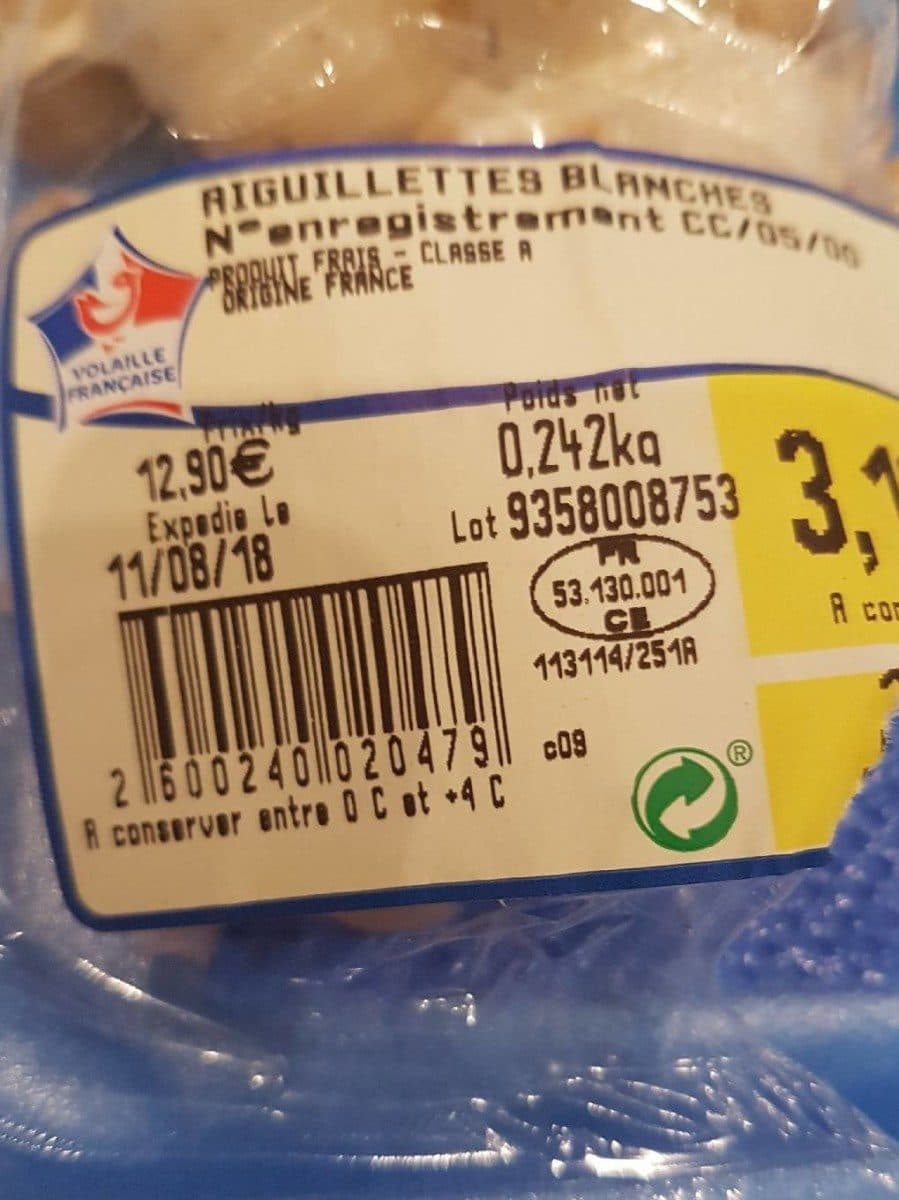 Open Food Facts Aiguillette de poulet packshot