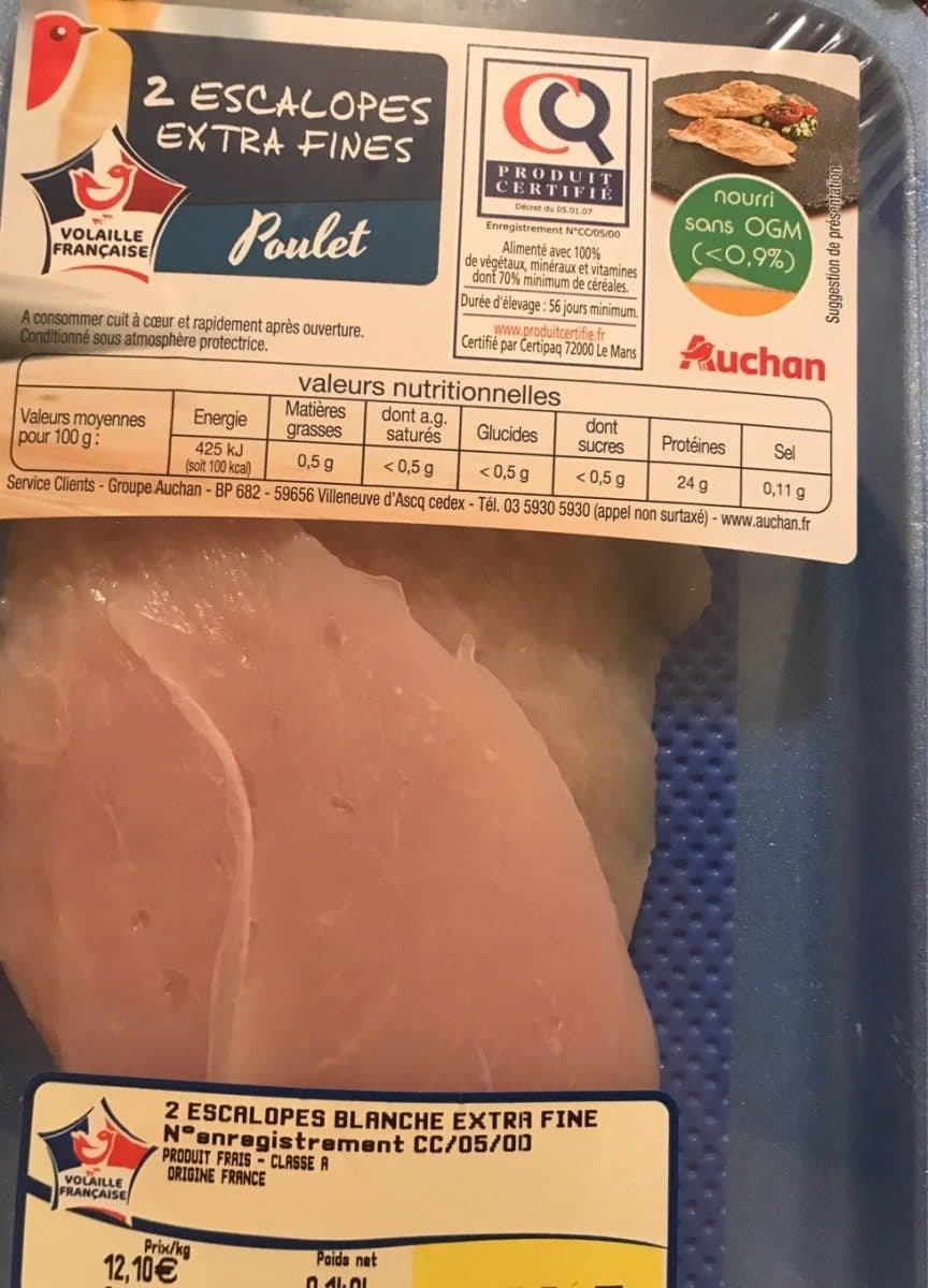 Open Food Facts Escalipe extra fine packshot