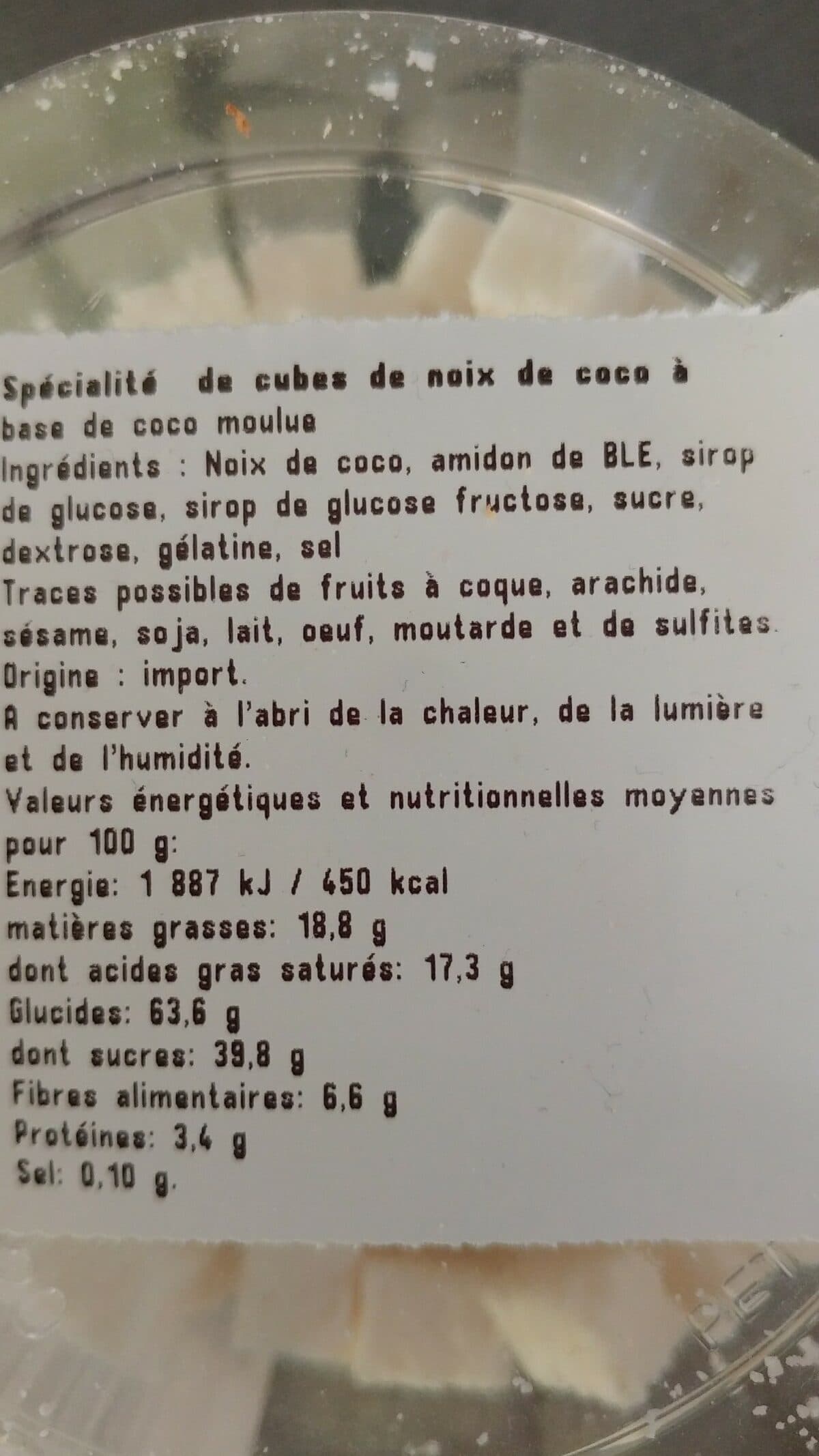 Open Food Facts Cubes coco GF packshot