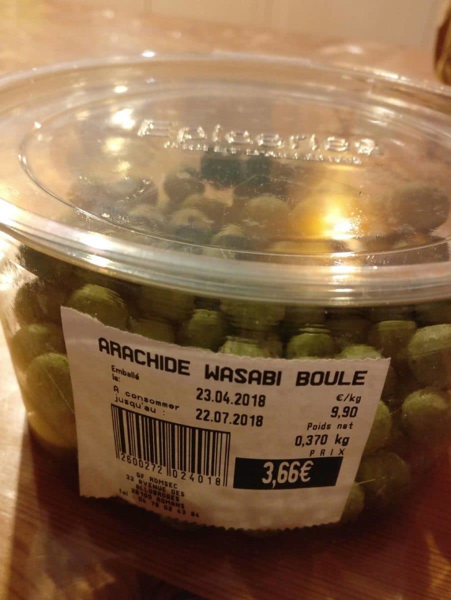 Open Food Facts Arachide wasabi boule packshot