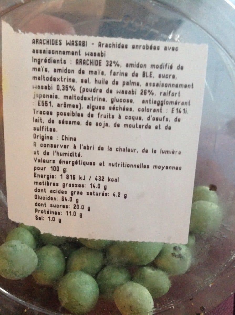 Open Food Facts Arachides wasabi boules packshot