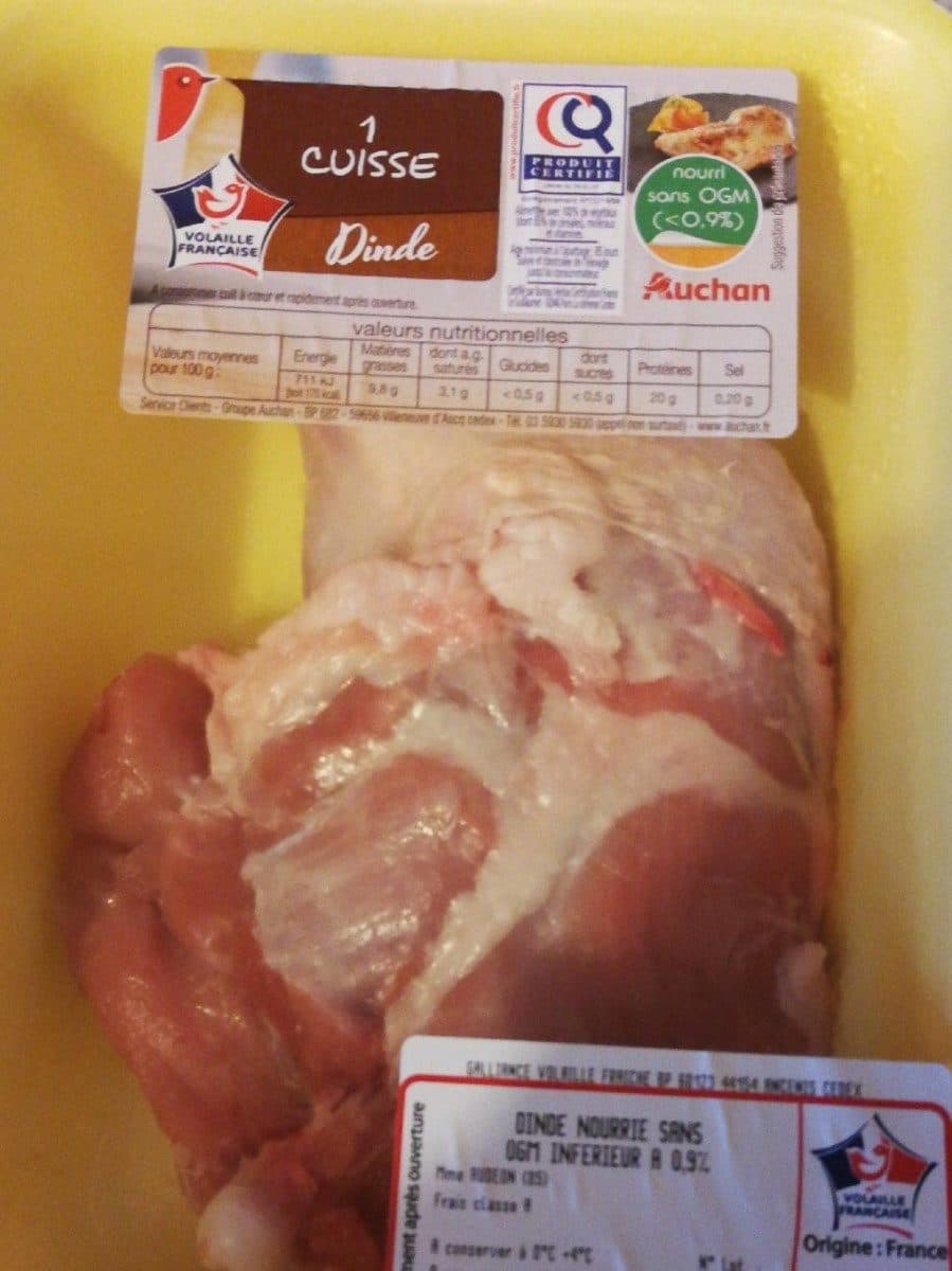 Open Food Facts Dinde nourrie sans OGM inférieur à 0,9% packshot