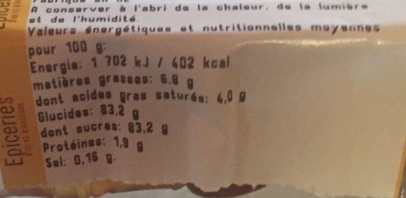 sans marque Confiserie packshot
