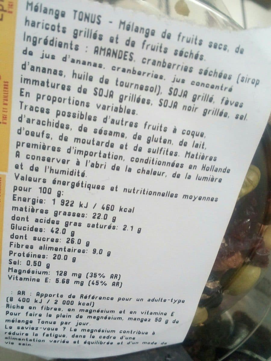 Open Food Facts Mélange tonus packshot