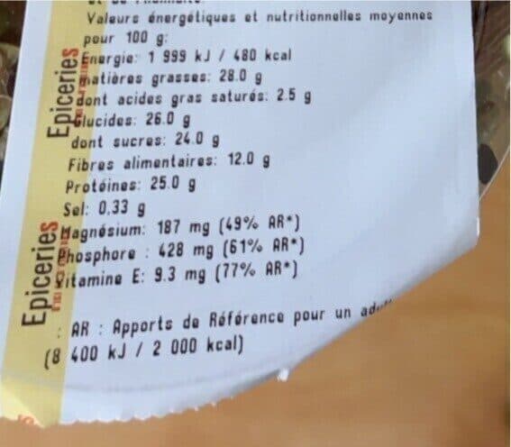 Open Food Facts Mélange tonus packshot