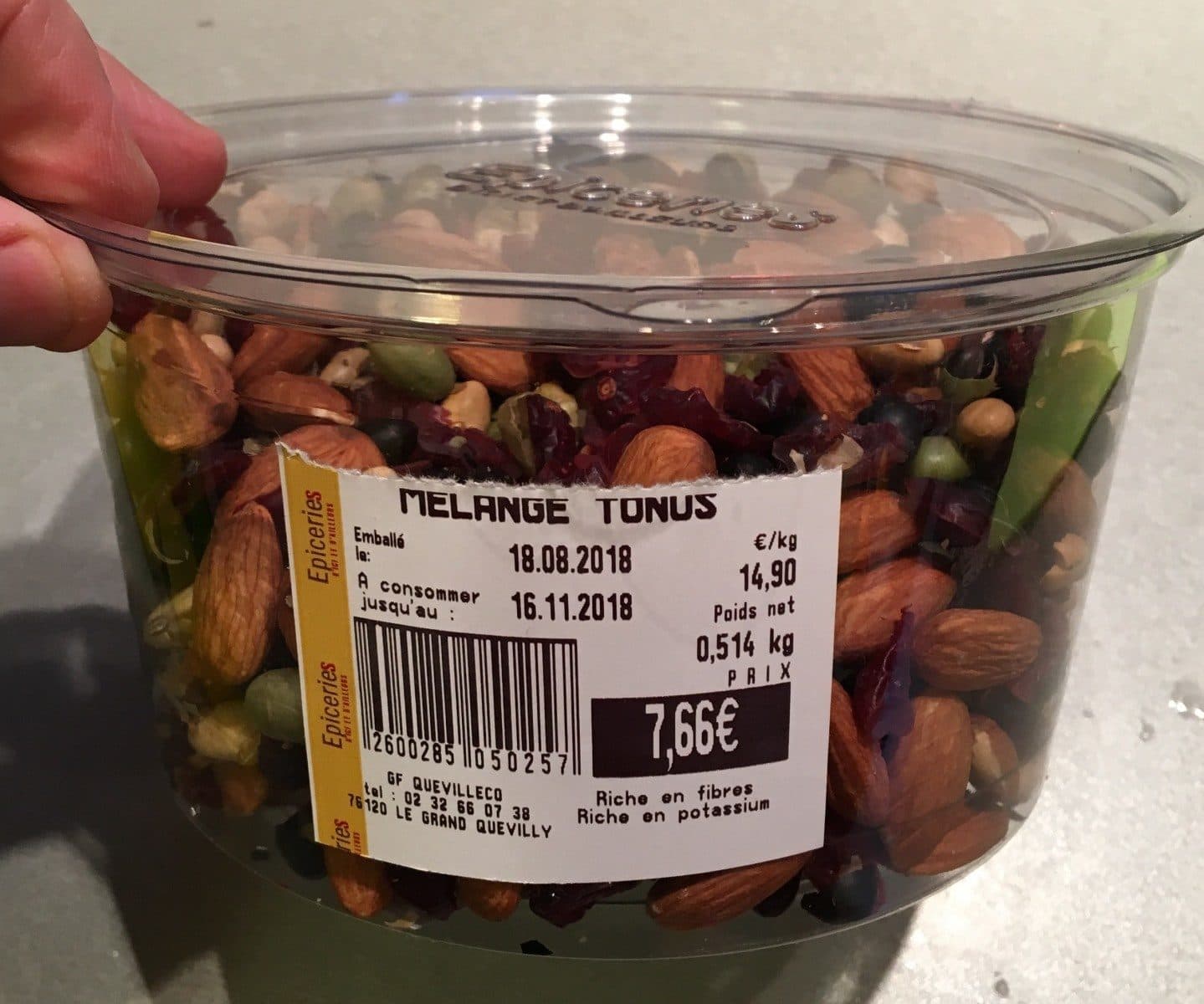 Open Food Facts melange tonus packshot