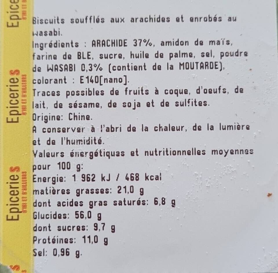Arraseco arachide Wasabi packshot