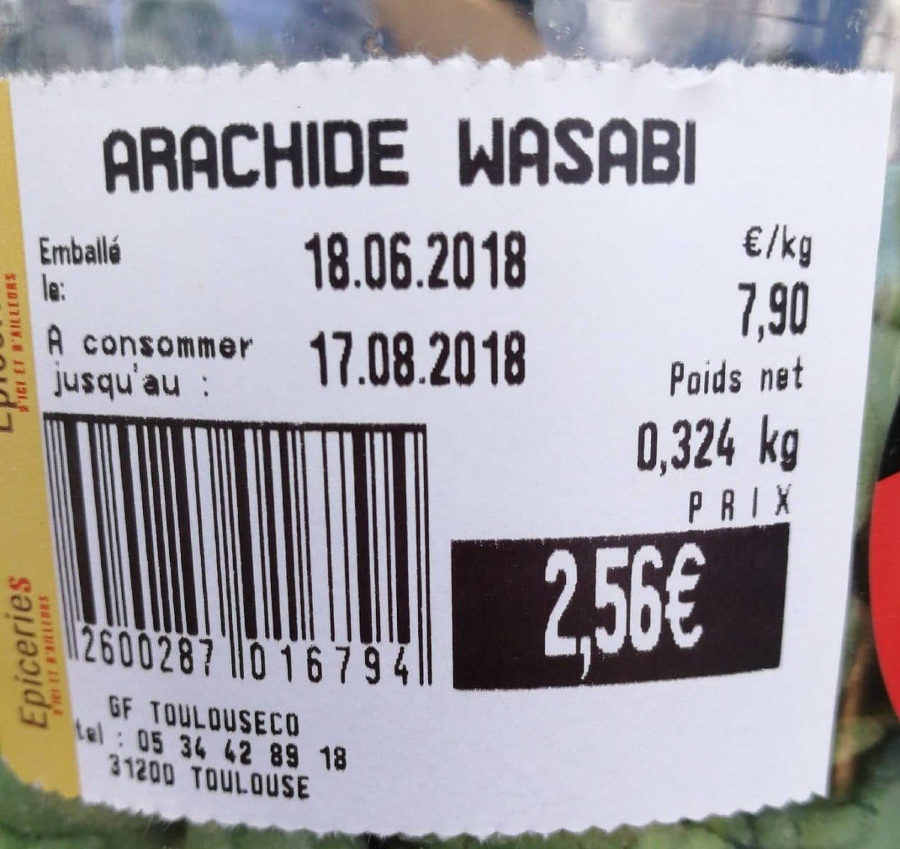 Open Food Facts Arachides wasabi packshot