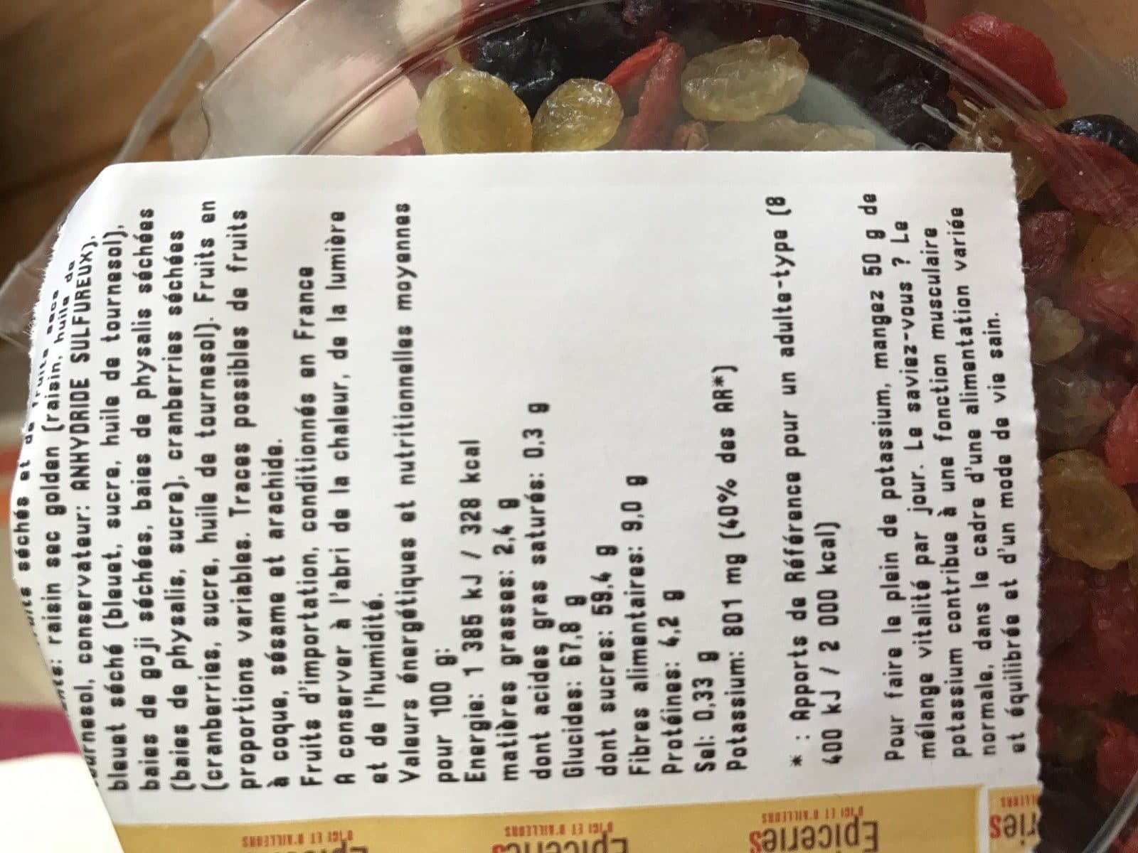 Open Food Facts Mélange vitalité packshot