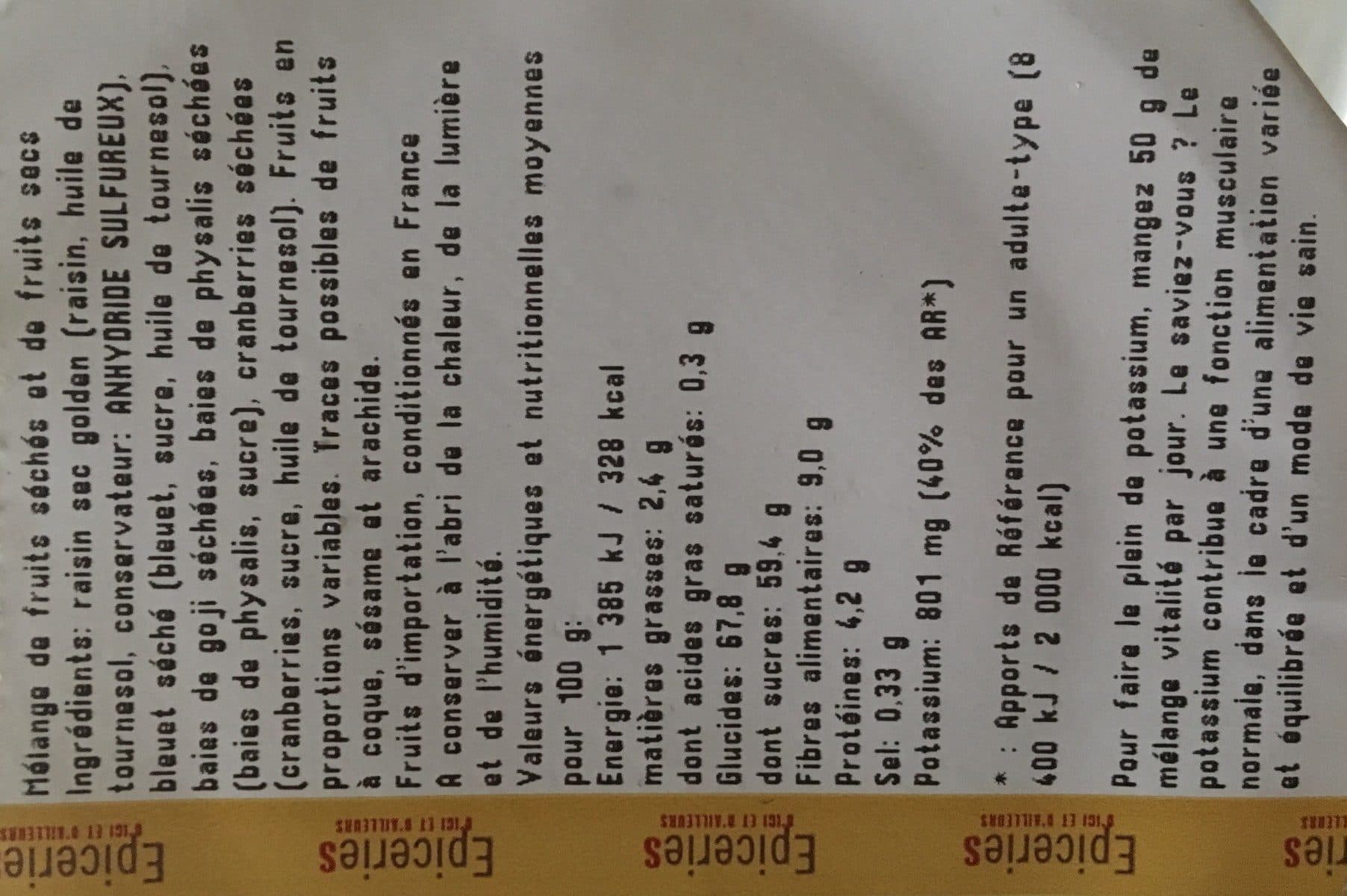 Open Food Facts Melange vitalité packshot