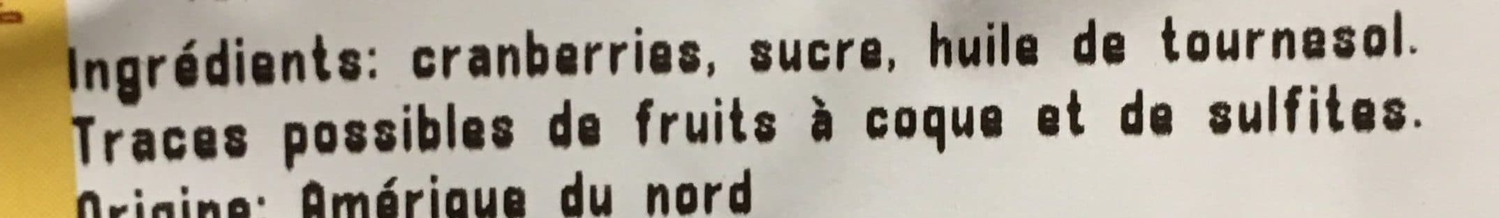 Sans marque Cranberries séchées en moitiés packshot