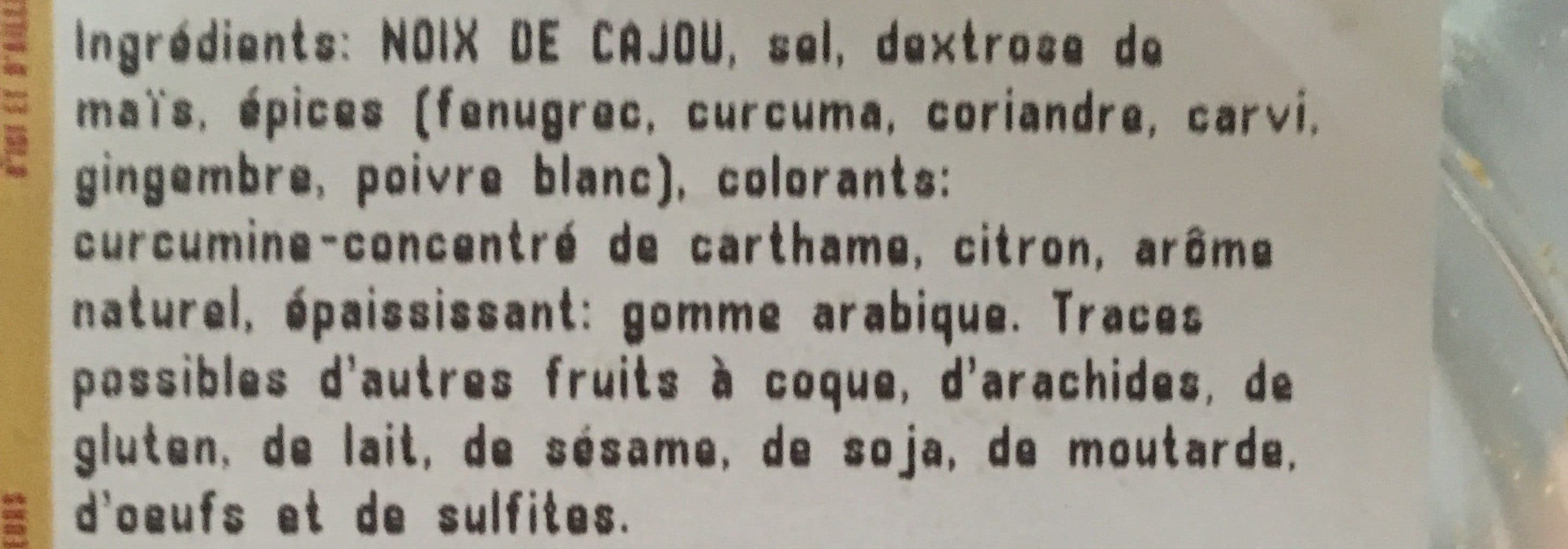 Open Food Facts Noix de cajou au curry packshot