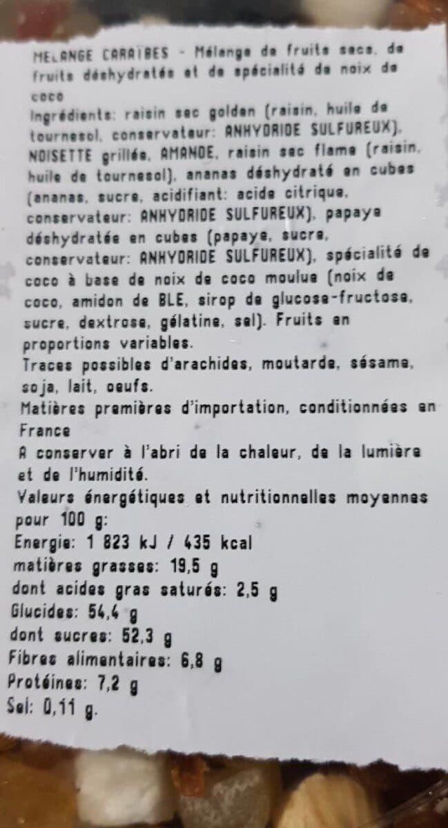 Open Food Facts Mélange Caraïbes packshot
