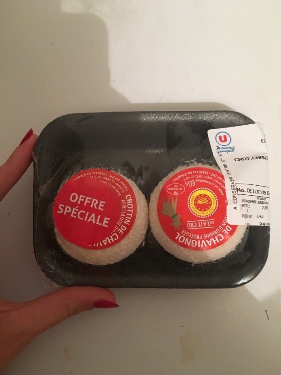 Open Food Facts crottin de chèvre packshot