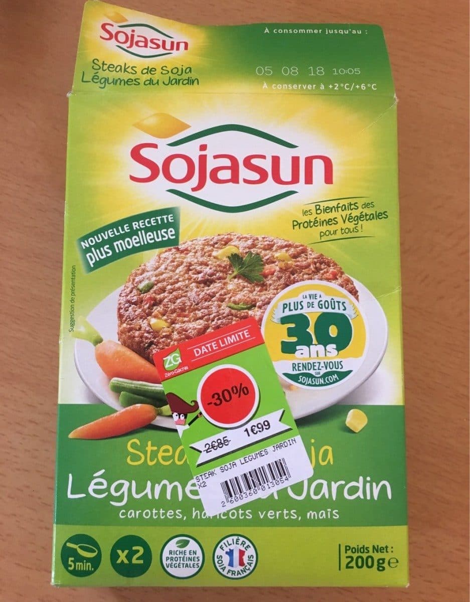 Sojasun Steak soja légume du jardin packshot