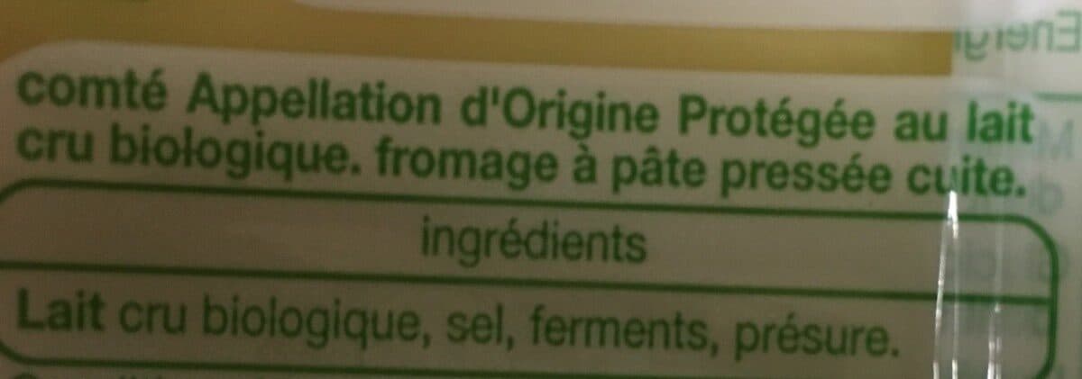 Open Food Facts Comte bio packshot