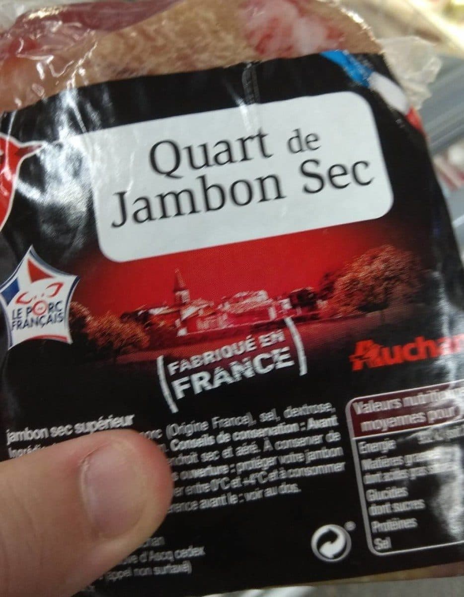 Open Food Facts Quart de jambon sec packshot
