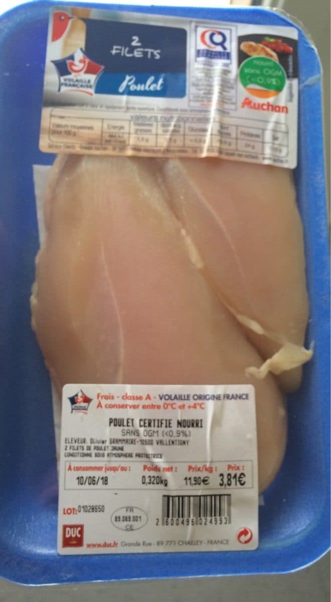 Open Food Facts Filet de poulet packshot