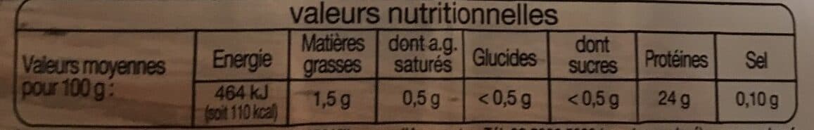 Open Food Facts Filet de poulet packshot