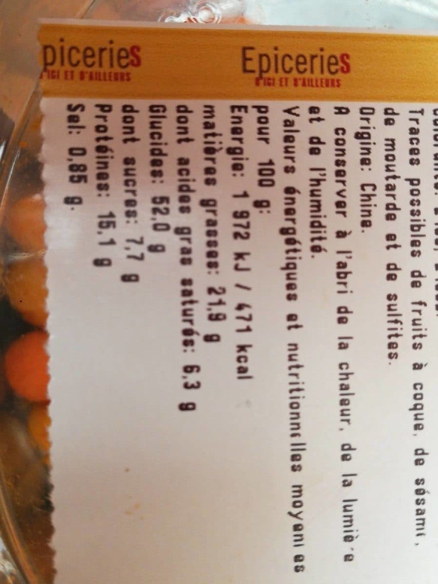 Open Food Facts Arachides aromatisées mix packshot