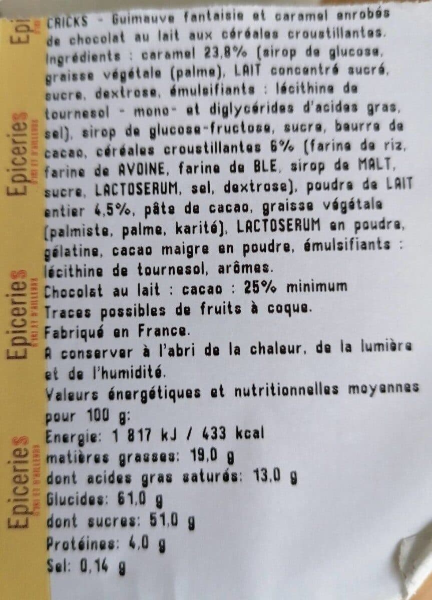 Open Food Facts Guimauves cricks packshot