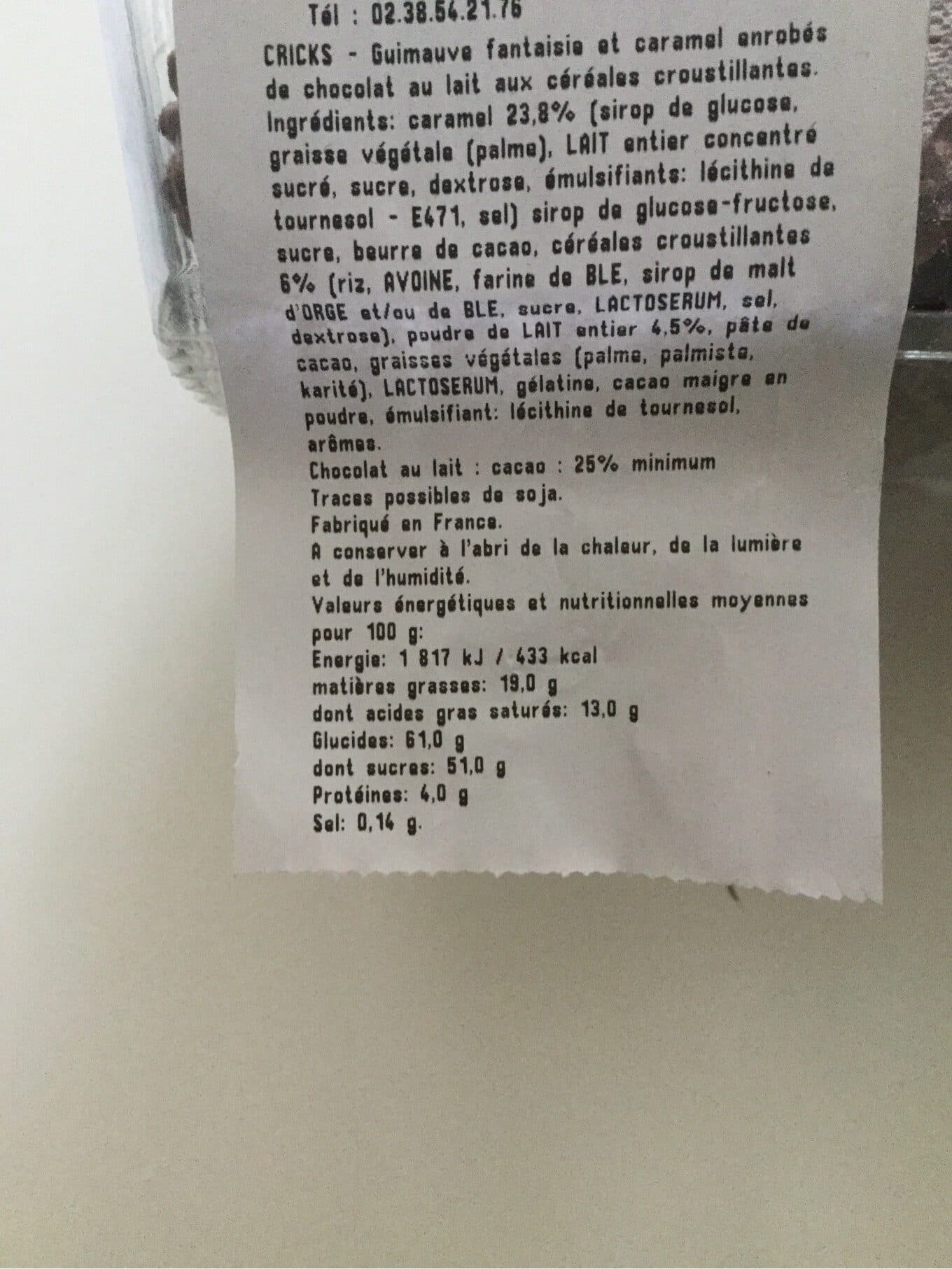 Cricks Guimauve fantaisie packshot