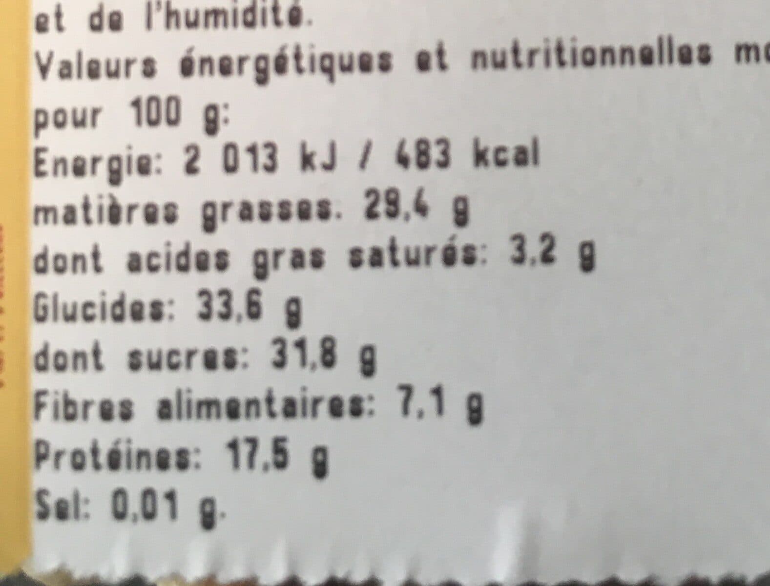 Open Food Facts Melange sportif packshot