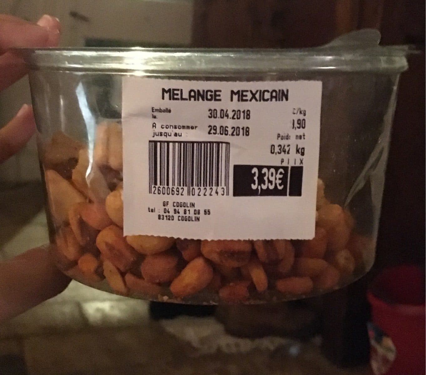 Open Food Facts Melange mexicain packshot