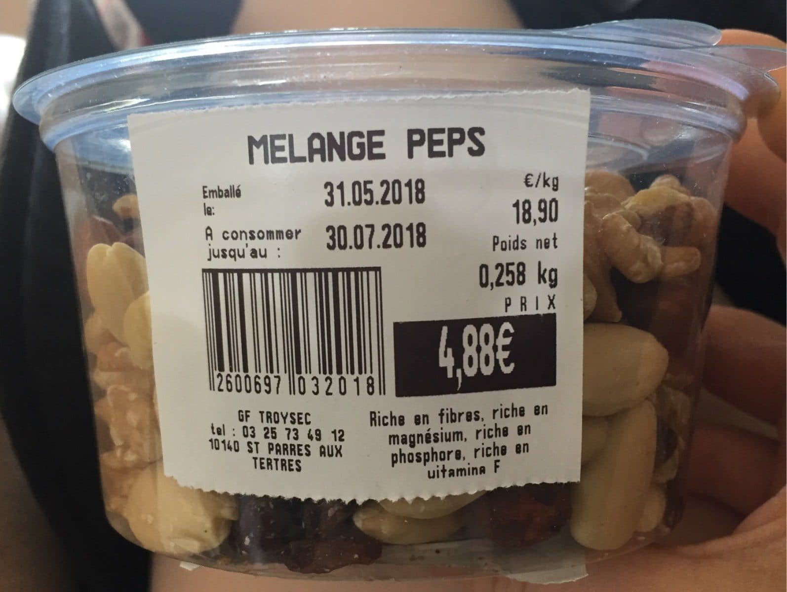 Open Food Facts Mélange peps packshot