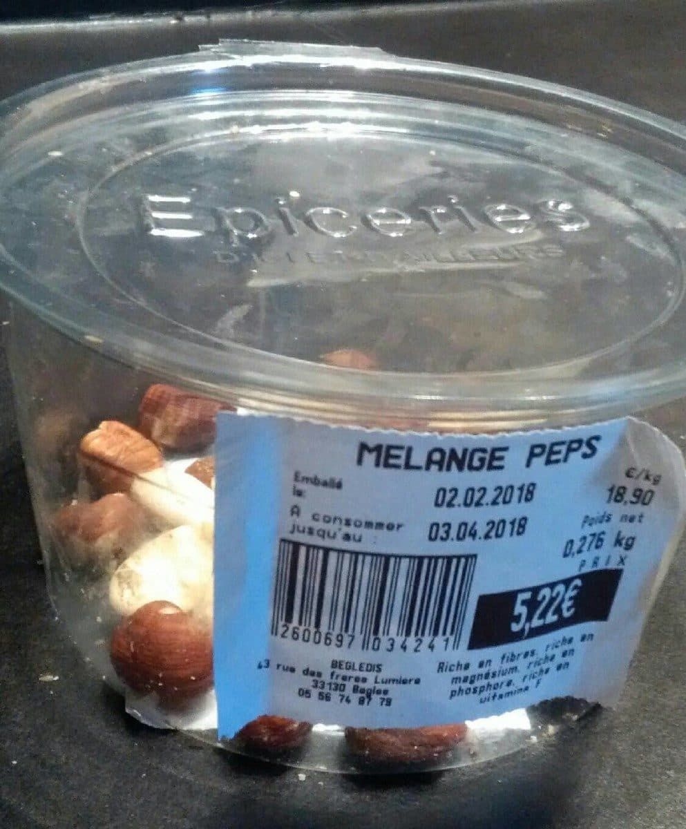 Open Food Facts Mélange pep's packshot