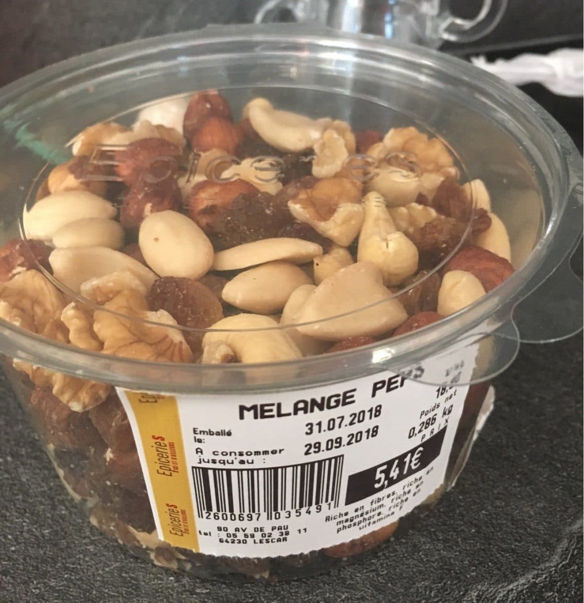 Open Food Facts Mélange Peps packshot
