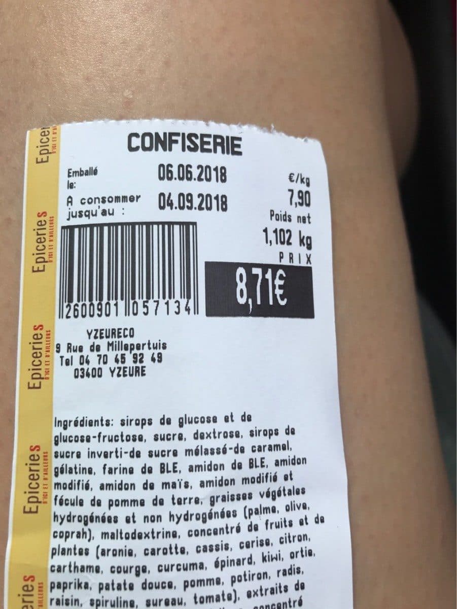 Open Food Facts Bonbon packshot