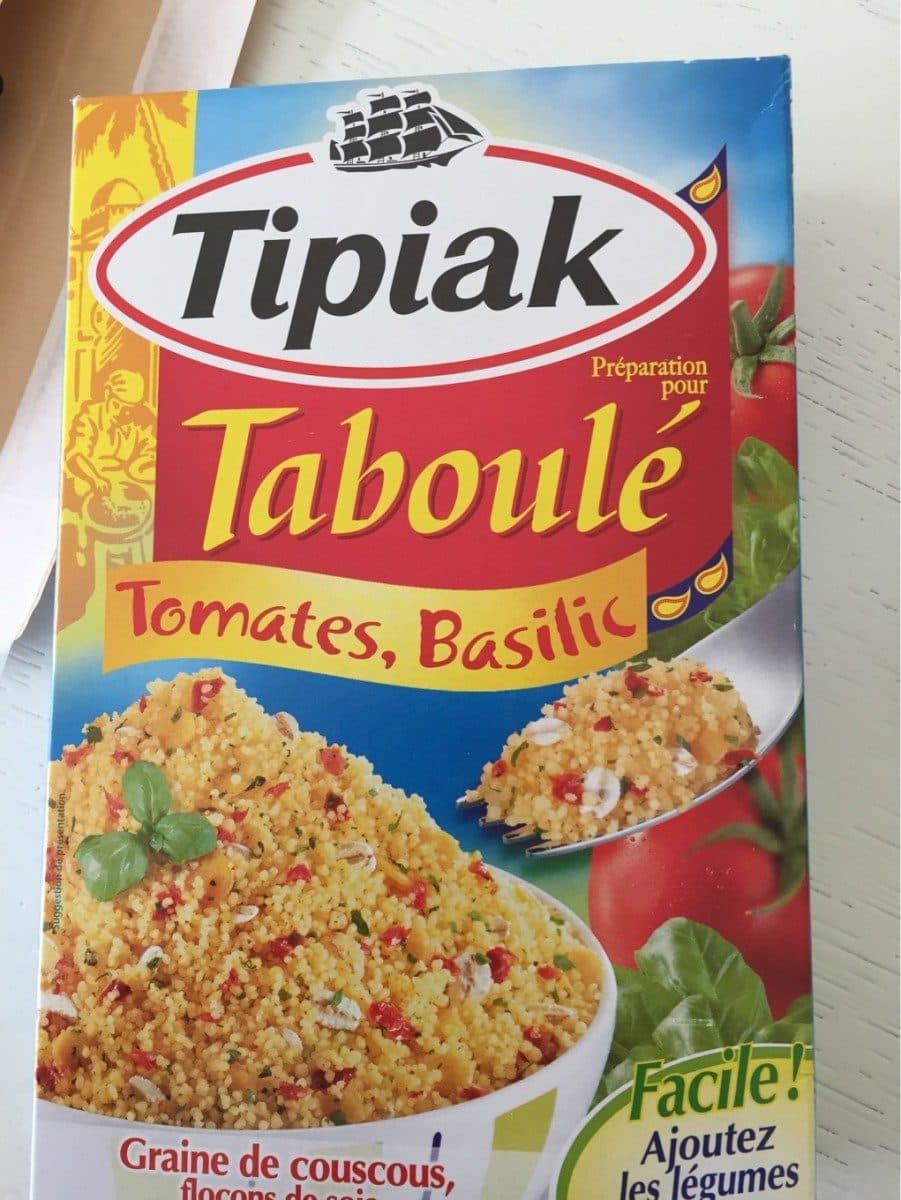 Tipiak Taboulé tomates, basilic packshot