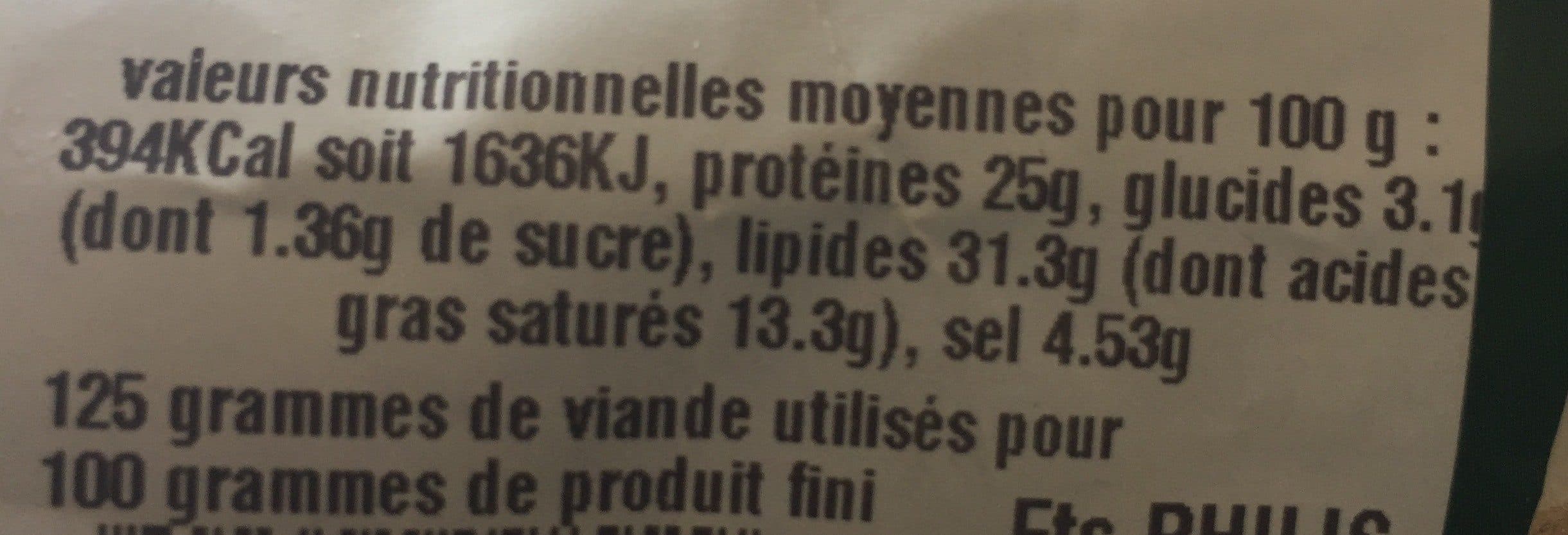 Open Food Facts Saucisson sec gros bridé tradi packshot
