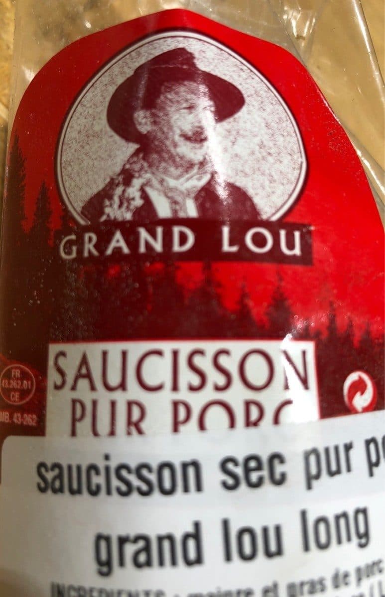 Open Food Facts Saucisson pur porc packshot
