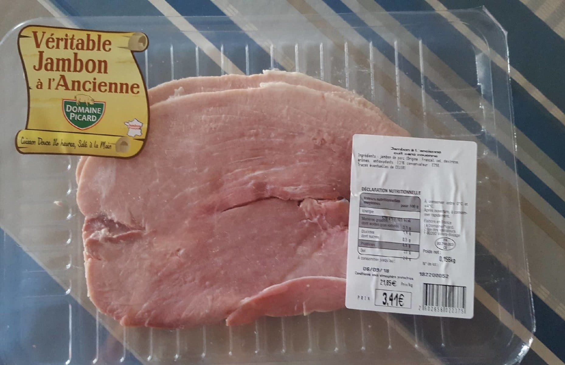 Domaine Picard Jambon à l'ancienne cuit sans couenne packshot