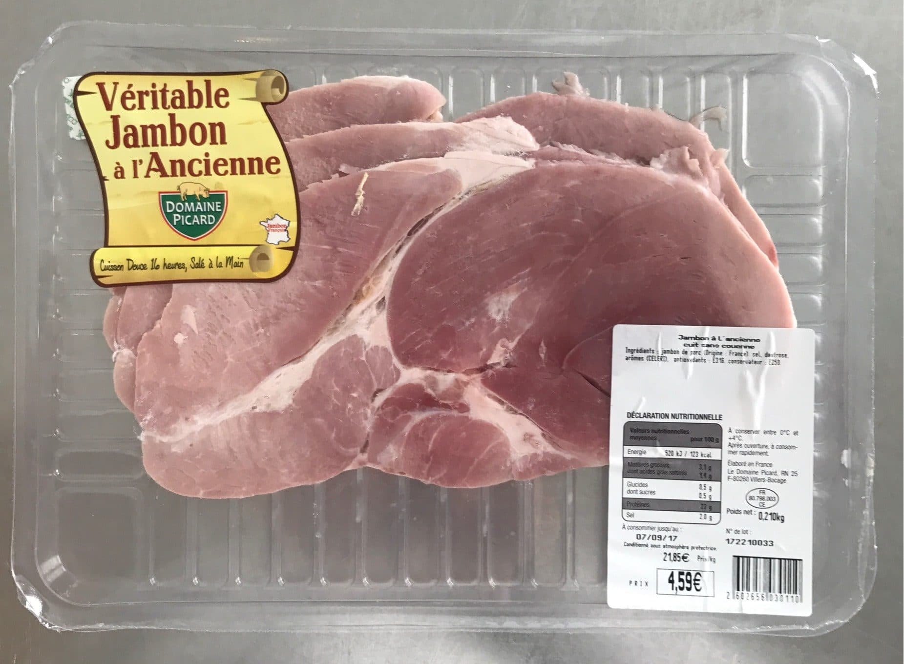 Domaine Picard Véritable Jambon à l'Ancienne packshot
