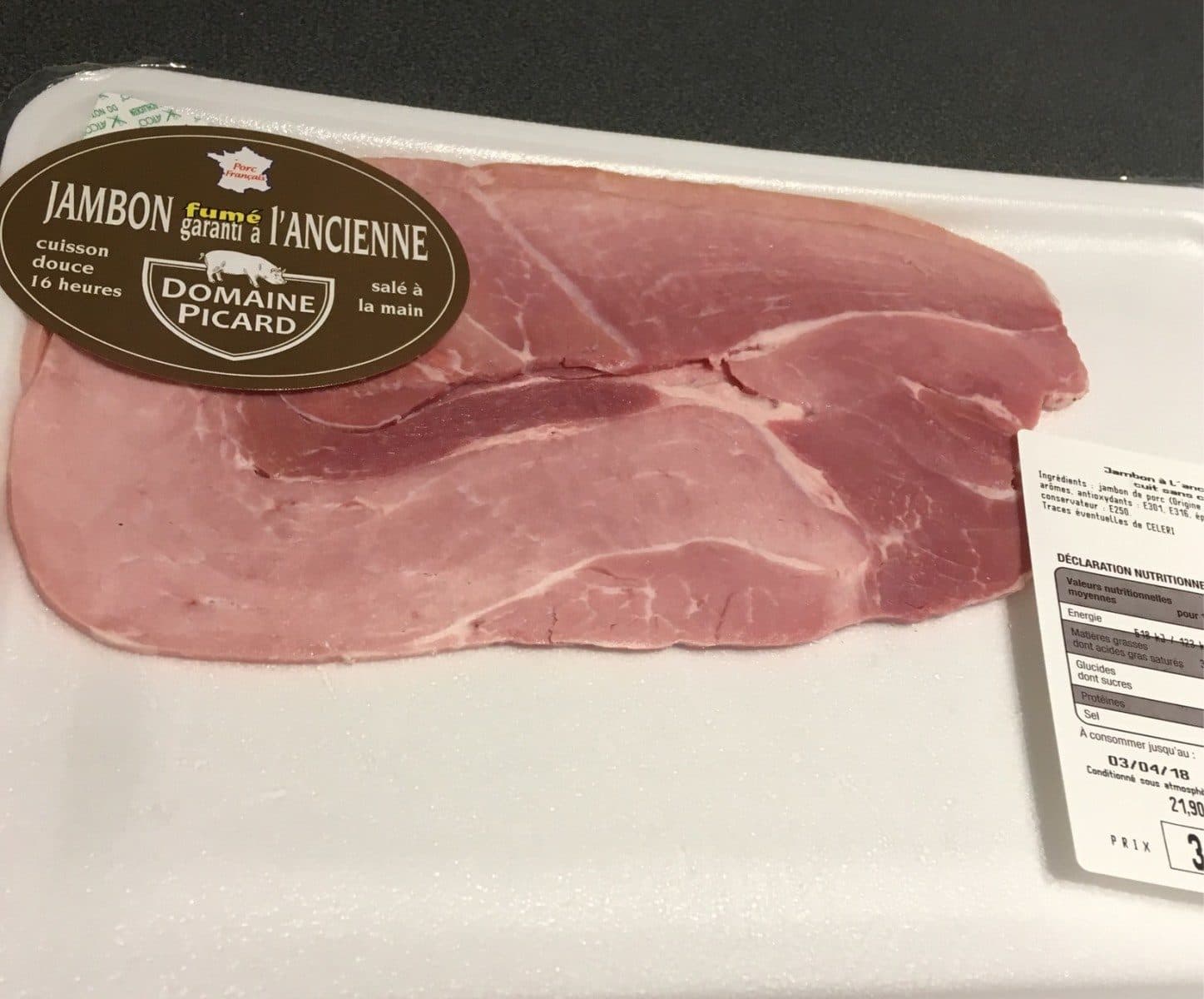 Domaine Picard Jambon fume a lancienne packshot