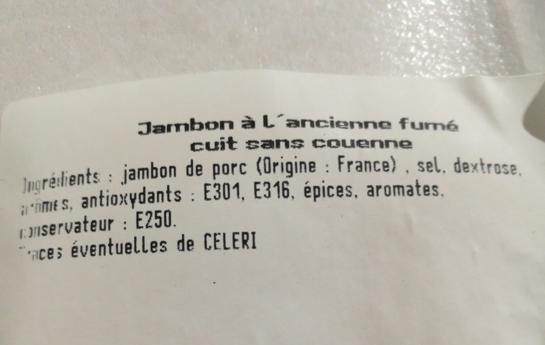 Domaine Picard Jambon à l'ancienne fumé cuit sans couenne packshot