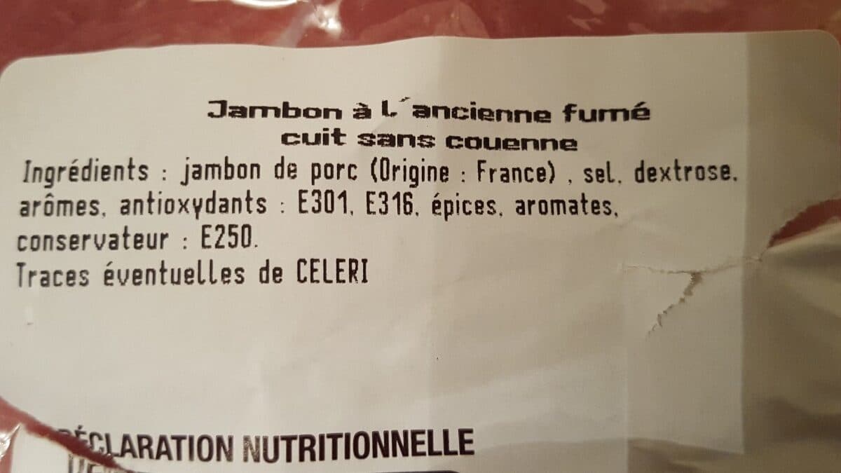 Domaine picard Jambon fumé à l'ancienne packshot
