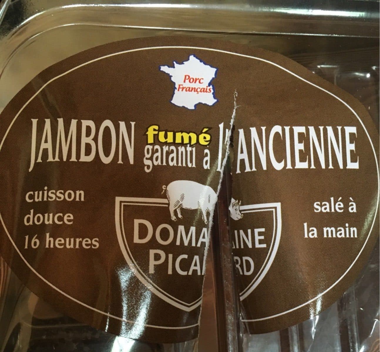 Open Food Facts Jambon a l'ancienne fumé packshot