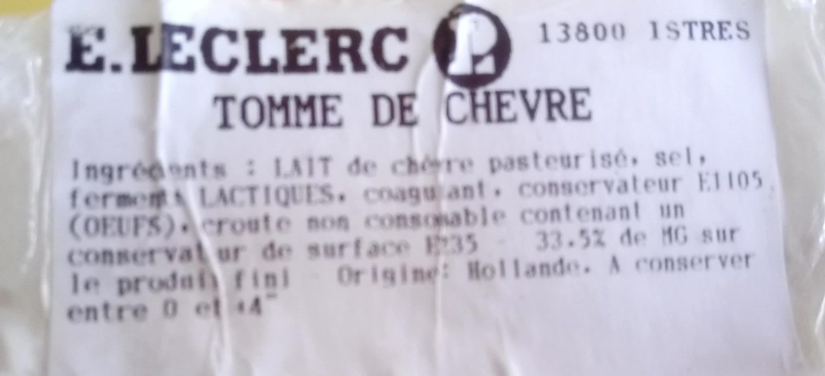 Open Food Facts Tomme de chèvre packshot