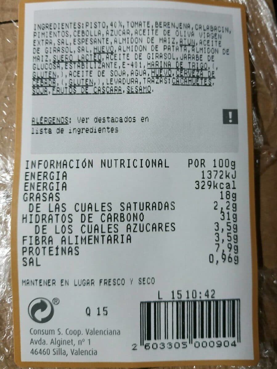 consum Empanadilla de pisto packshot