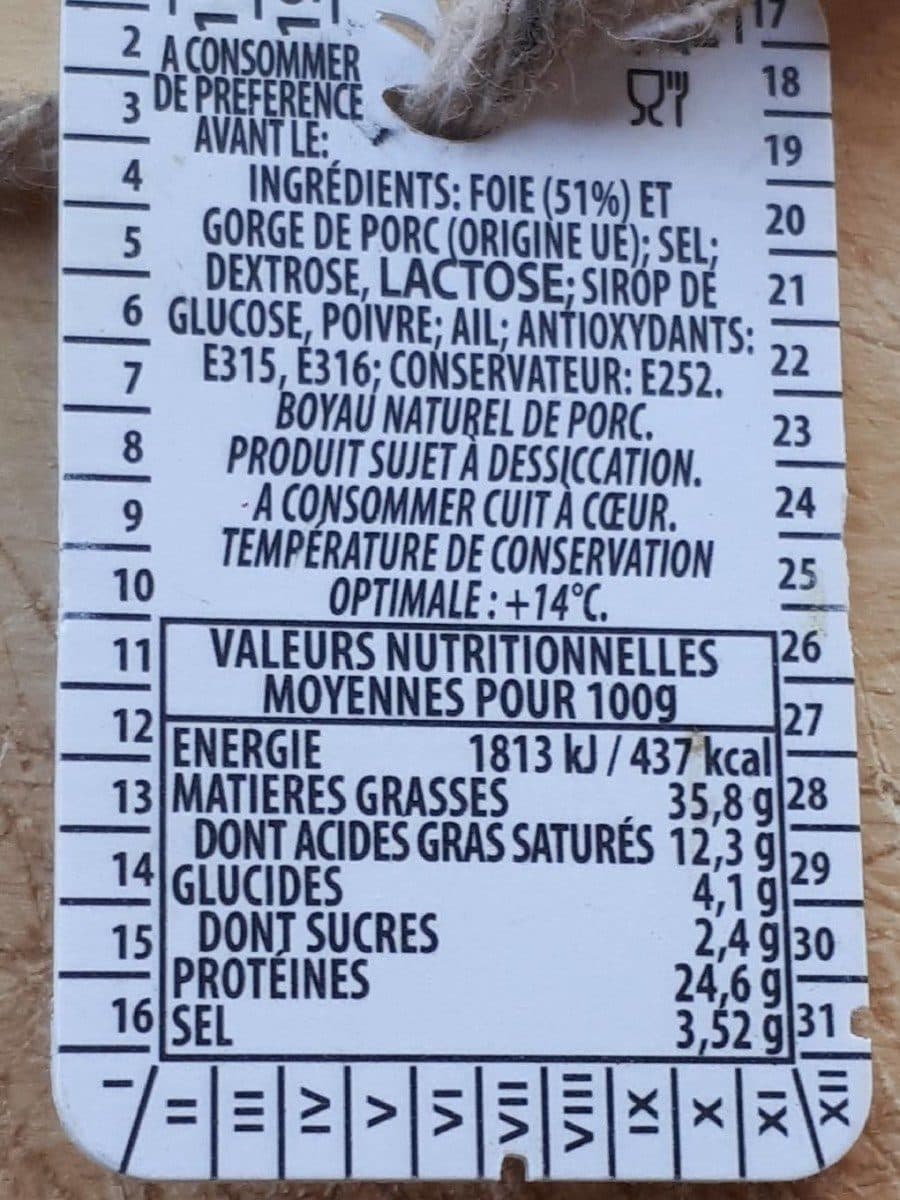 Open Food Facts Figatelli Corse packshot