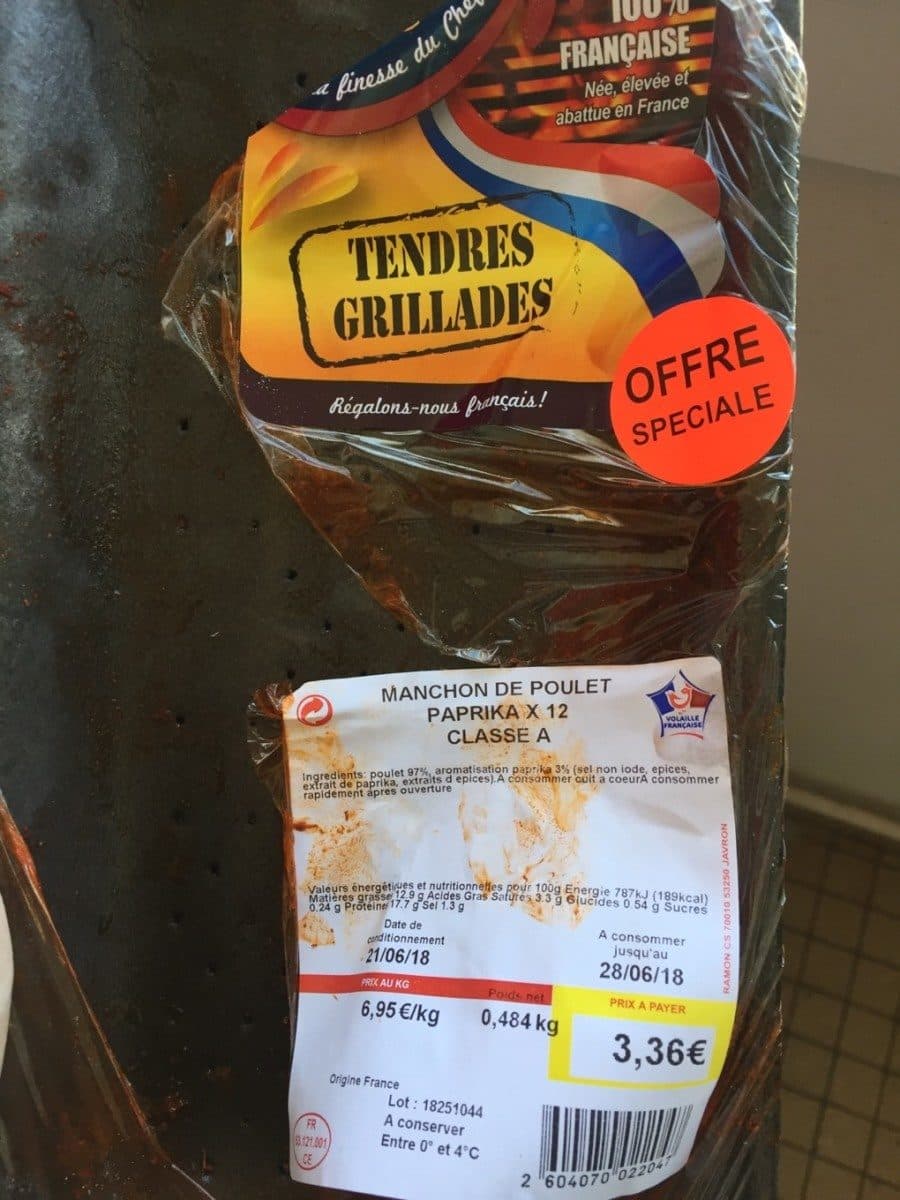 Open Food Facts Manchon de poulet paprika packshot